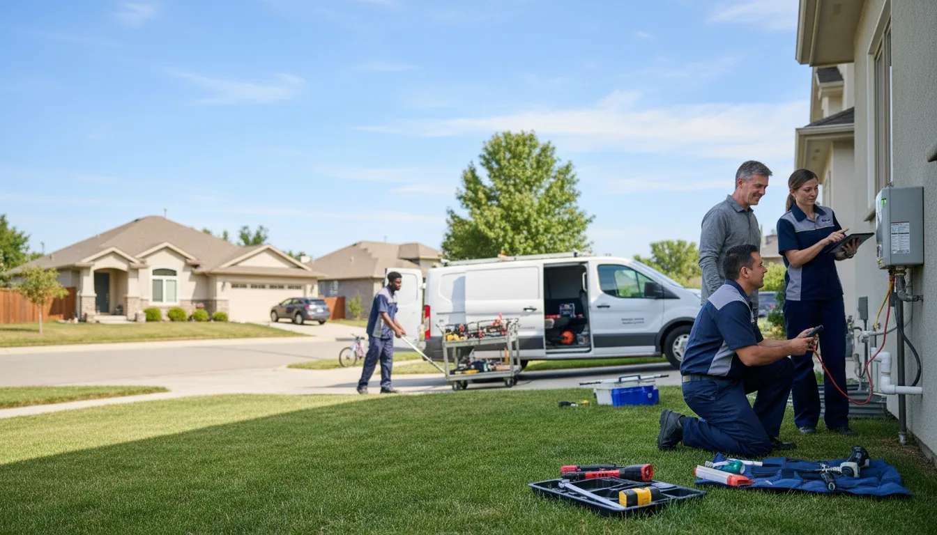 Tankless water heater service in Columbus, TX